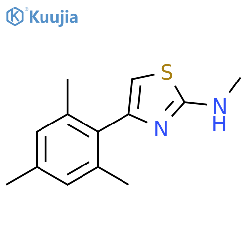 2-Thiazolamine, N-methyl-4-(2,4,6-trimethylphenyl)- structure