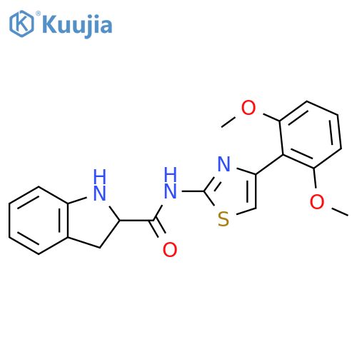1H-Indole-2-carboxamide,N-[4-(2,6-dimethoxyphenyl)-2-thiazolyl]-2,3-dihydro- structure