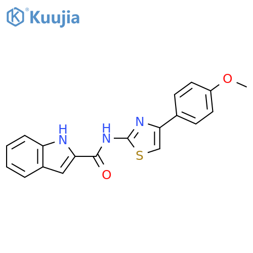 1H-Indole-2-carboxamide, N-[4-(4-methoxyphenyl)-2-thiazolyl]- structure