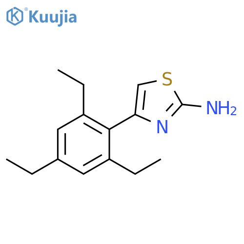 2-Thiazolamine, 4-(2,4,6-triethylphenyl)- structure