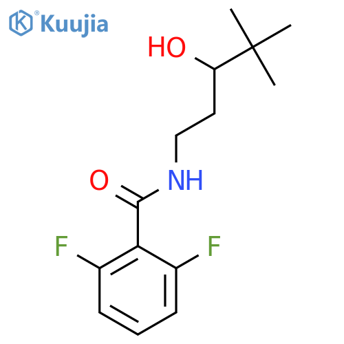 2,6-difluoro-N-(3-hydroxy-4,4-dimethylpentyl)benzamide structure