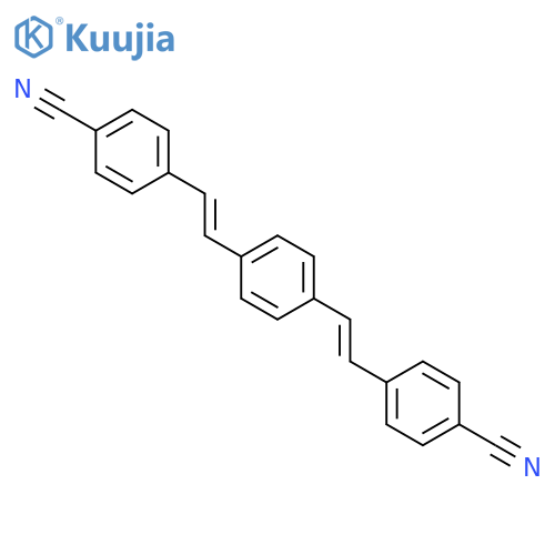 Benzonitrile, 4,4'-[(2E)-1,4-phenylenedi-2,1-ethenediyl]bis- structure