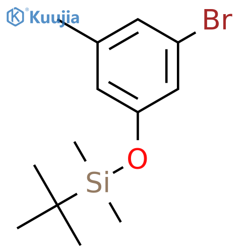 Silane, (3-bromo-5-methylphenoxy)(1,1-dimethylethyl)dimethyl- structure