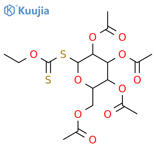 2,3,4,6-Tetra-O-acetyl-b-D-glucopyranosyl Ethylxanthate structure