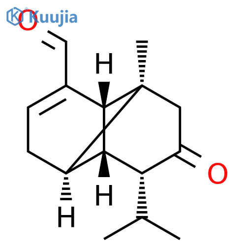 Tricyclo[4.4.0.02,7]dec-3-ene-3-carboxaldehyde, 1-methyl-8-(1-methylethyl)-9-oxo-, (1S,2S,6R,7R,8R)- (9CI) structure