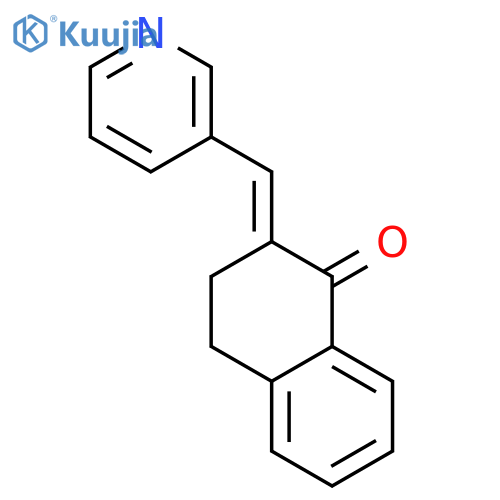 (2E)-2-(pyridin-3-ylmethylidene)-3,4-dihydronaphthalen-1(2H)-one structure