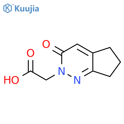 2-{3-oxo-2H,3H,5H,6H,7H-cyclopenta[c]pyridazin-2-yl}acetic acid structure