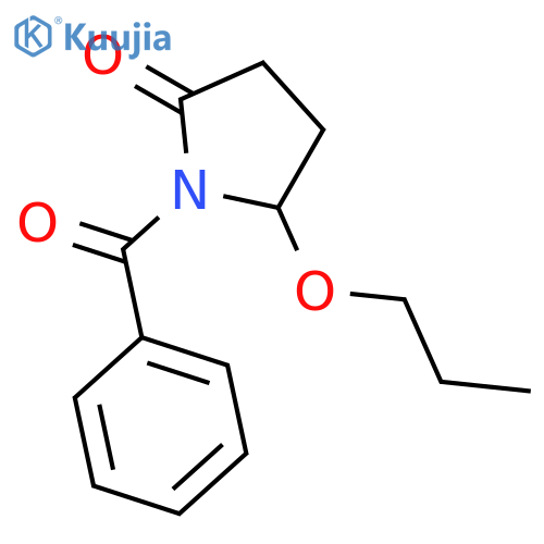 1-(phenylcarbonyl)-5-propoxypyrrolidin-2-one structure