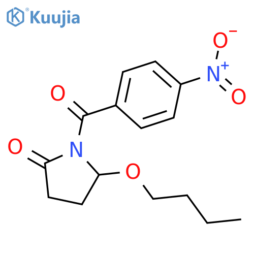 5-butoxy-1-[(4-nitrophenyl)carbonyl]pyrrolidin-2-one structure