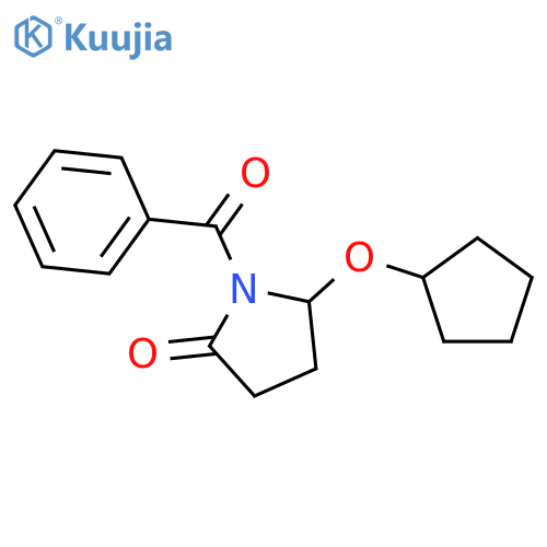 2-Pyrrolidinone, 1-benzoyl-2-(cyclopentyloxy)-, (+-)- structure