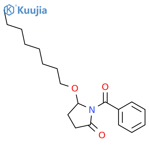 2-Pyrrolidinone, 1-benzoyl-5-(octyloxy)-, (+-)- structure