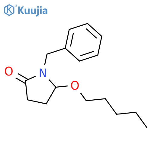 2-Pyrrolidinone,5-(pentyloxy)-1-(phenylmethyl)- structure