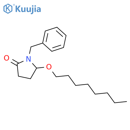 2-Pyrrolidinone,5-(octyloxy)-1-(phenylmethyl)- structure