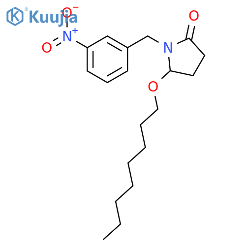 1-(3-nitrobenzyl)-5-(octyloxy)pyrrolidin-2-one structure