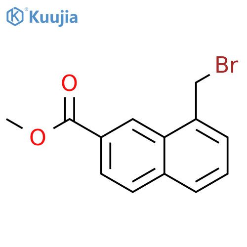 2-Naphthalenecarboxylic acid, 8-(bromomethyl)-, methyl ester structure
