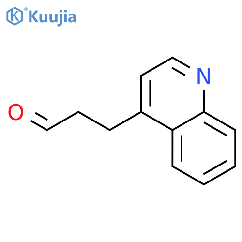 3-(quinolin-4-yl)propanal structure