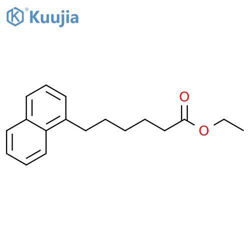 1-Naphthalenehexanoic acid, ethyl ester structure