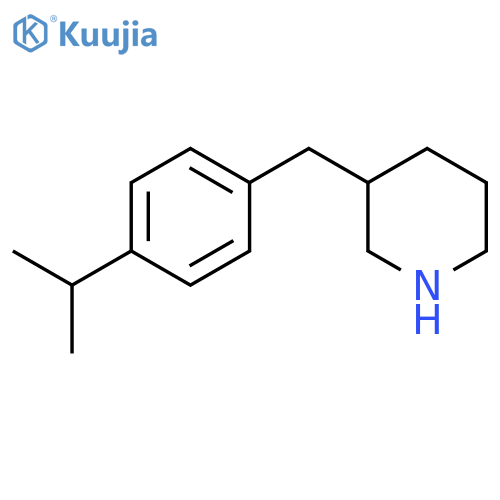 3-{4-(propan-2-yl)phenylmethyl}piperidine structure
