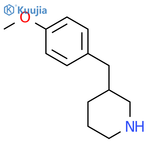 3-(4-Methoxybenzyl)piperidine structure