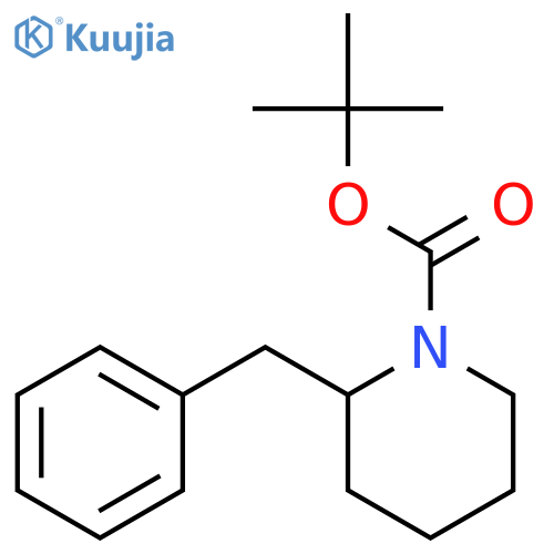 1-Piperidinecarboxylicacid, 3-(phenylmethyl)-, 1,1-dimethylethyl ester structure