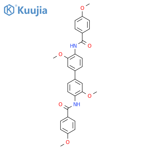 N-3,3'-dimethoxy-4'-(4-methoxybenzamido)-1,1'-biphenyl-4-yl-4-methoxybenzamide structure