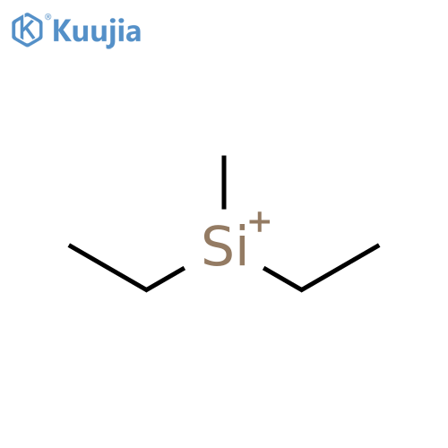 Silylium, diethylmethyl- structure