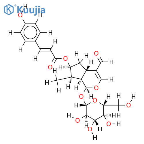 7-O-(E)-p-coumaroylcachineside I structure