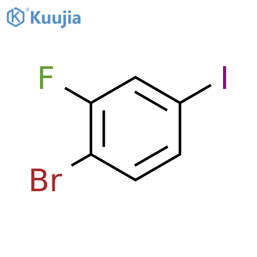 1-Bromo-2-fluoro-4-iodobenzene structure