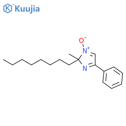 2H-Imidazole, 2-methyl-2-octyl-4-phenyl-, 1-oxide structure