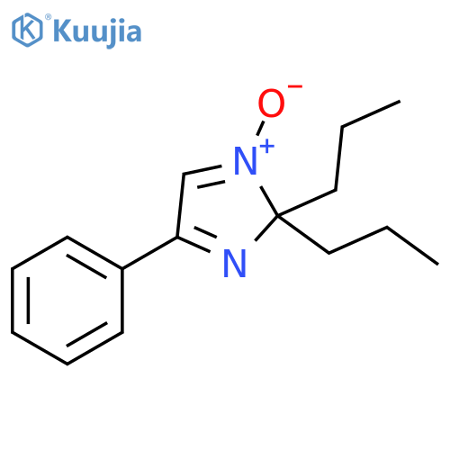2H-Imidazole, 4-phenyl-2,2-dipropyl-, 1-oxide structure