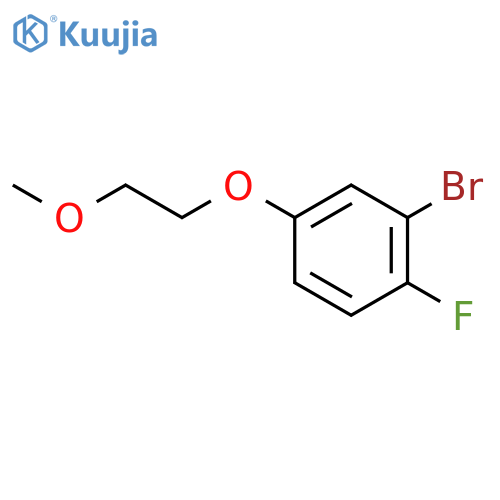 2-Bromo-1-fluoro-4-(2-methoxyethoxy)benzene structure