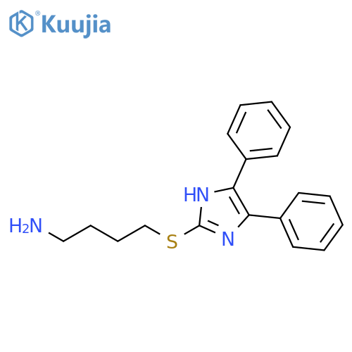 1-Butanamine, 4-[(4,5-diphenyl-1H-imidazol-2-yl)thio]- structure