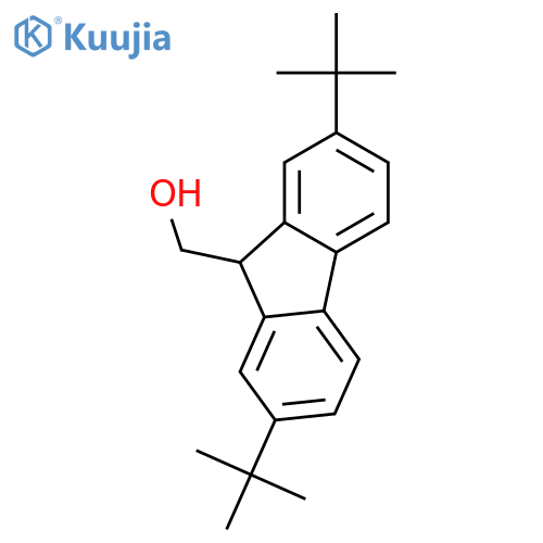2 7-DI-TERT-BUTYL-9-FLUORENYLMETHANOL structure