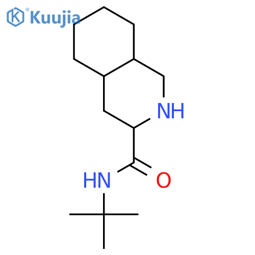 (3S,4aS,8aS)-Decahydro-N-t-butyl-3-isoquinolinecarboxamide structure