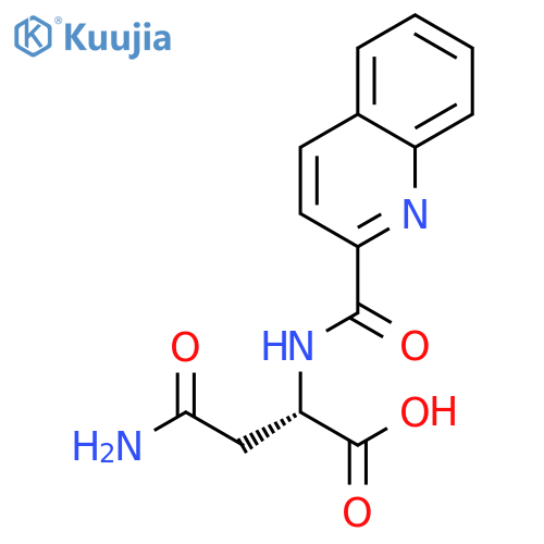 N-(2-QUINOLYLCARBONYL)-L-ASPARAGINE structure