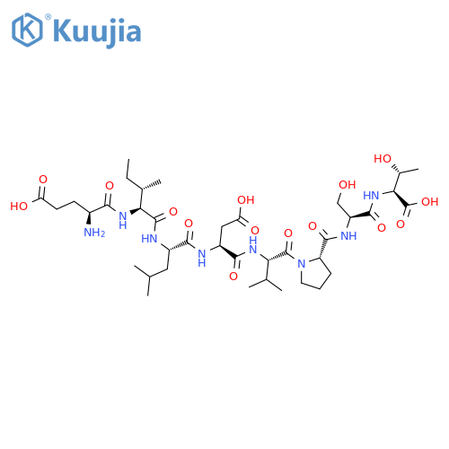 L-Threonine, L-a-glutamyl-L-isoleucyl-L-leucyl-L-a-aspartyl-L-valyl-L-prolyl-L-seryl- structure