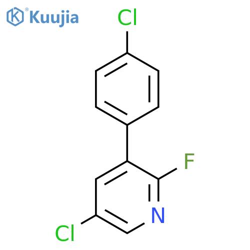 5-Chloro-3-(4-chlorophenyl)-2-fluoropyridine structure