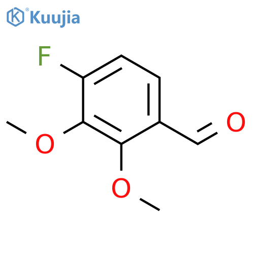 2,3-Dimethoxy-4-fluorobenzaldehyde structure