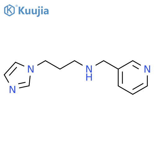 3-(1H-Imidazol-1-yl)-N-(pyridin-3-ylmethyl)propan-1-amine structure