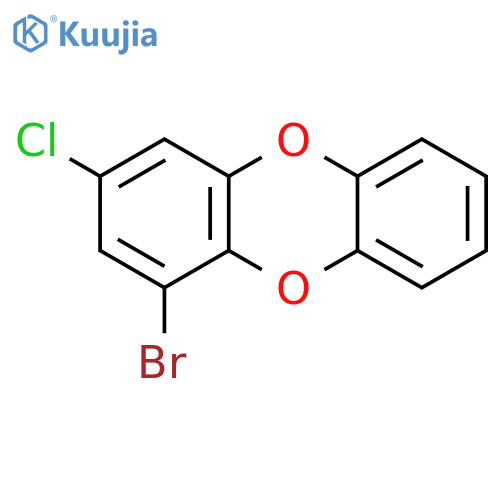 1-bromo-3-chlorooxanthrene structure