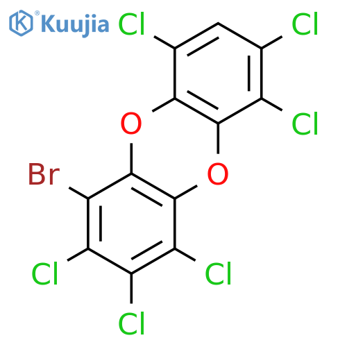 Dibenzo[b,e][1,4]dioxin,1-bromo-2,3,4,6,7,9-hexachloro- structure