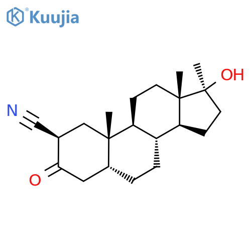 2β-Cyano-17β-Hydroxy-17α-methyl-5β-androstan-3-one structure