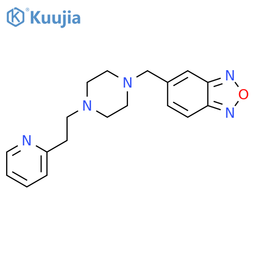 2,1,3-BENZOXADIAZOLE, 5-[[4-[2-(2-PYRIDINYL)ETHYL]-1-PIPERAZINYL]METHYL]- structure