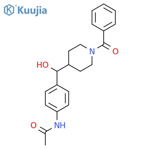 ACETAMIDE, N-[4-[(1-BENZOYL-4-PIPERIDINYL)HYDROXYMETHYL]PHENYL]- structure