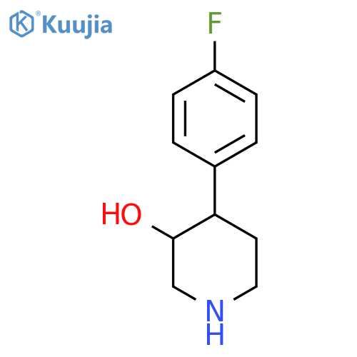 (3RS,4RS)-4-(4-fluorophenyl)-piperidin-3-ol structure