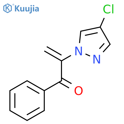 2-Propen-1-one, 2-(4-chloro-1H-pyrazol-1-yl)-1-phenyl- structure