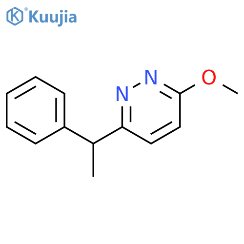 3-methoxy-6-(1-phenylethyl)-Pyridazine structure