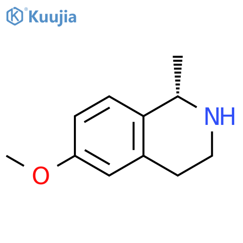 (1S)-6-methoxy-1-methyl-1,2,3,4-tetrahydroisoquinoline structure