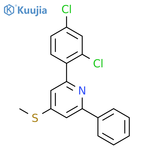 2-(2,4-dichlorophenyl)-4-(methylsulfanyl)-6-phenylpyridine structure