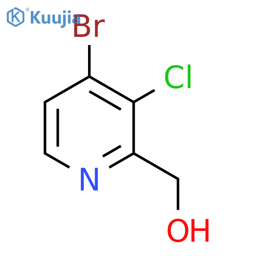 4-Bromo-3-chloro-2-(hydroxymethyl)pyridine structure